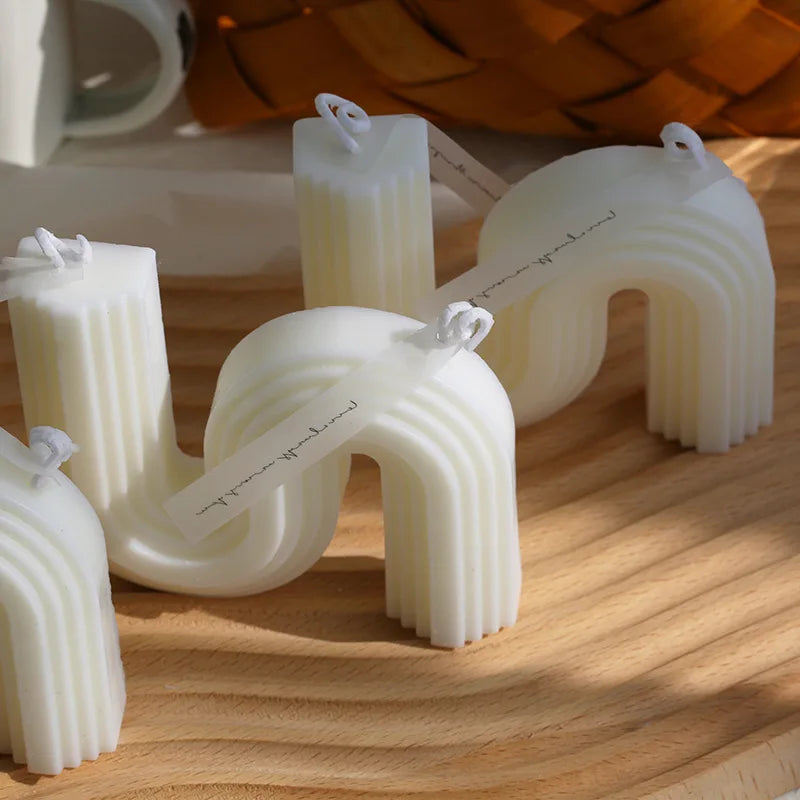 1PC Ins Style Geometric Scented Candles Gift Home Decoration Aromatic Candles Guest Gift Candles Wedding Candles Candle Gift